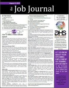 Job Journal August 5, 2019